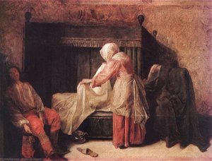 Der Morgen Eines Jungen Mannes — Pieter De Hooch
