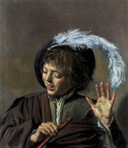 Niño Cantando Con Una Flauta — Frans Hals I