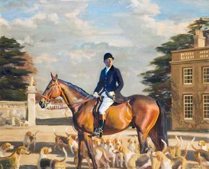 Major E. Shackle, Buckinghamshire Farmers' Hunt — Sir Alfred James Munnings