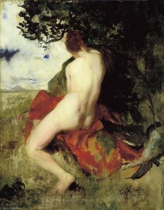 Hunting Nymph — Eilif Peterssen