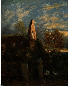 Faggot Gatherers Before A Ruined Abbey — David Cox