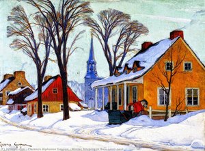 Winter Morning In Baie-saint-paul — Clarence Alphonse Gagnon