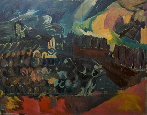 Bomb Store Study For Memorial Panel I — David Bomberg