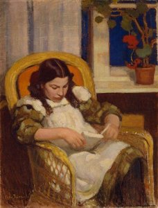 Girl Reading — Eero Järnefelt