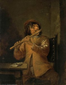 The Flautist — David Teniers The Younger