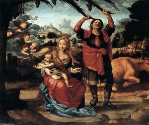 Rest During The Flight To Egypt — Fernando Yáñez De La Almedina