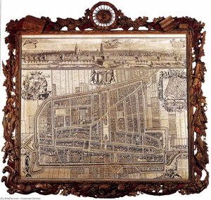 Map And Profile Of Delft — Coenraet Decker