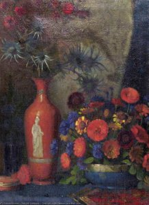 Still Life With Flowers In A Red Vase — Vincent Galloway
