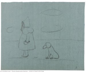 Niño Con Perro — Paula Modersohn-becker