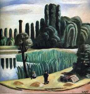 Seascape With Poplars — Max Beckmann