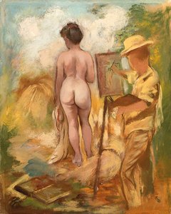 Artista Y Modelo — George Grosz