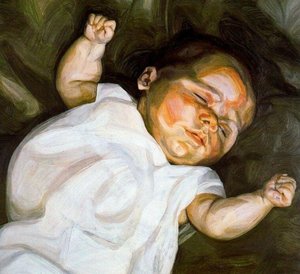 Baby On A Green Sofa — Lucian Freud