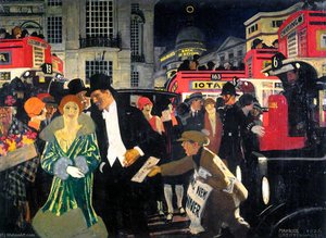 London Piccadilly (london, Midland And Scottish Railway Poster Artwork) — Maurice Greiffenhagen