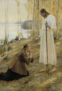 Christ And Mary Magdalene, A Finnish Legend — Albert Edelfelt