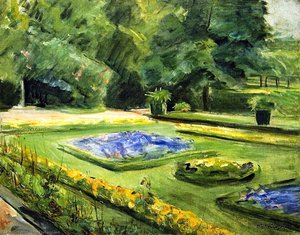 The Terrace In The Wannsee Garden Toward The Northeast — Max Liebermann