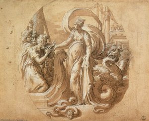 Circe And The Companions Of Ulysses — Parmigianino