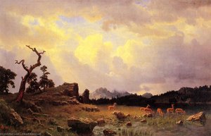 Temporale Nelle Montagne Rocciose — Albert Bierstadt