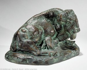 Buffalo Lying Down — 찰스 러셀