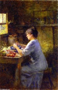 Shelling Peas — Frederick Mccubbin