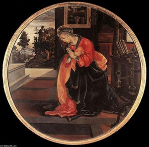 Virgin From The Annunciation — Filippino Lippi