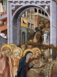 Assisi-vault-the Road To Calvary (detail) — Pietro Lorenzetti