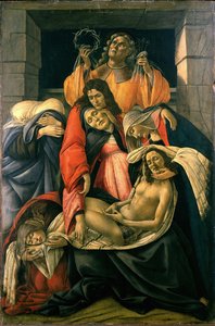 Wiegenlied Über Das Verstorbene Christus Mit Heiligen — Sandro Botticelli