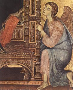Rucellai Madonna (detail) — Duccio Di Buoninsegna