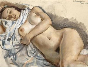 Sleeping nude