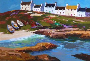 Boats On The Grass, Portnahaven — Donald Mcintyre