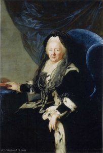 Queen Elisabeth Christine In Widow's Weeds — Anton Graf