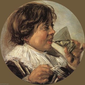 Joonis Pojast Klaasi Ja Luuliiga Üles — Frans Hals