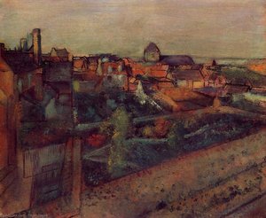 View Of Saint-valery-sur-somme — Edgar Degas