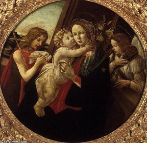 Madonna Ja Laps Koos Inglasega — Sandro Botticelli