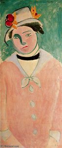 Marguerite Au Chapeau De Roses — Henri Matisse