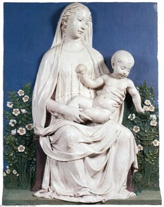 Madonna In A Rose-garden (madonna Del Roseto) — Luca Della Robbia