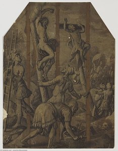 The Two Thieves Crucified — Joachim Beuckelaer
