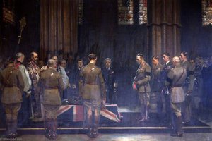 The Burial Of The Unknown Warrior, Westminster Abbey, 1920 — Frank O. Salisbury