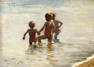 A Summer's Day At Skagen South Beach — Peder Severin Kroyer