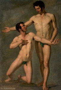 Two Naked Men — François Xavier Fabre