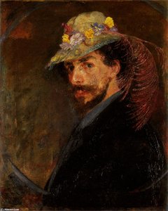 Ensor Mit Blumenkranz — James Ensor