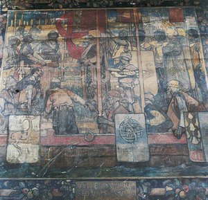 Le Roi Au Chantier (tapestry Design) — Frank Brangwyn