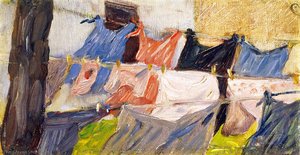 Le Linge Flottant Au Vent — Franz Marc