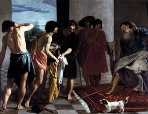 Joseph's Bloody Coat Brough To Jacob — Diego Velázquez