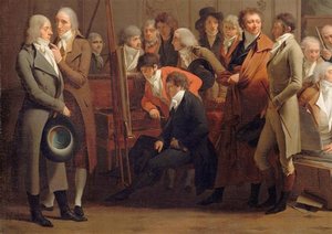 Réunion D'artistes Dans L'atelier D'isabey — Louis Léopold Boilly