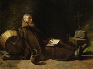 Hermit Reading — François Marius Granet