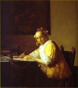 La Dama Che Scrive Una Lettera — Johannes Vermeer