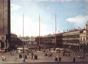 Piazza San Marco, Blick Auf San Geminiano — Giovanni Antonio Canaletto