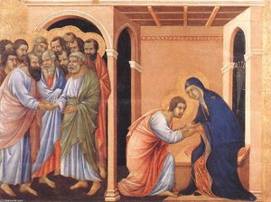 La Separazione Di San Giovanni — Duccio Di Buoninsegna