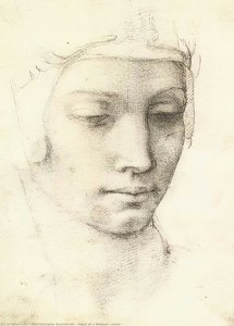 Cabeça De Uma Mulher (recto) — Michelangelo Buonarroti