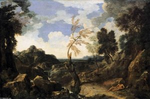 Landscape With St Jerome And The Lion — Gaspard Dughet